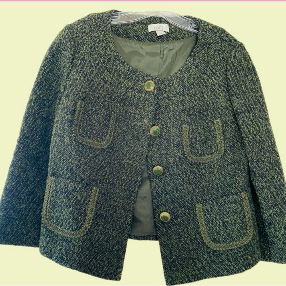 Dress jacket - 4 pocket, rounded neckline.